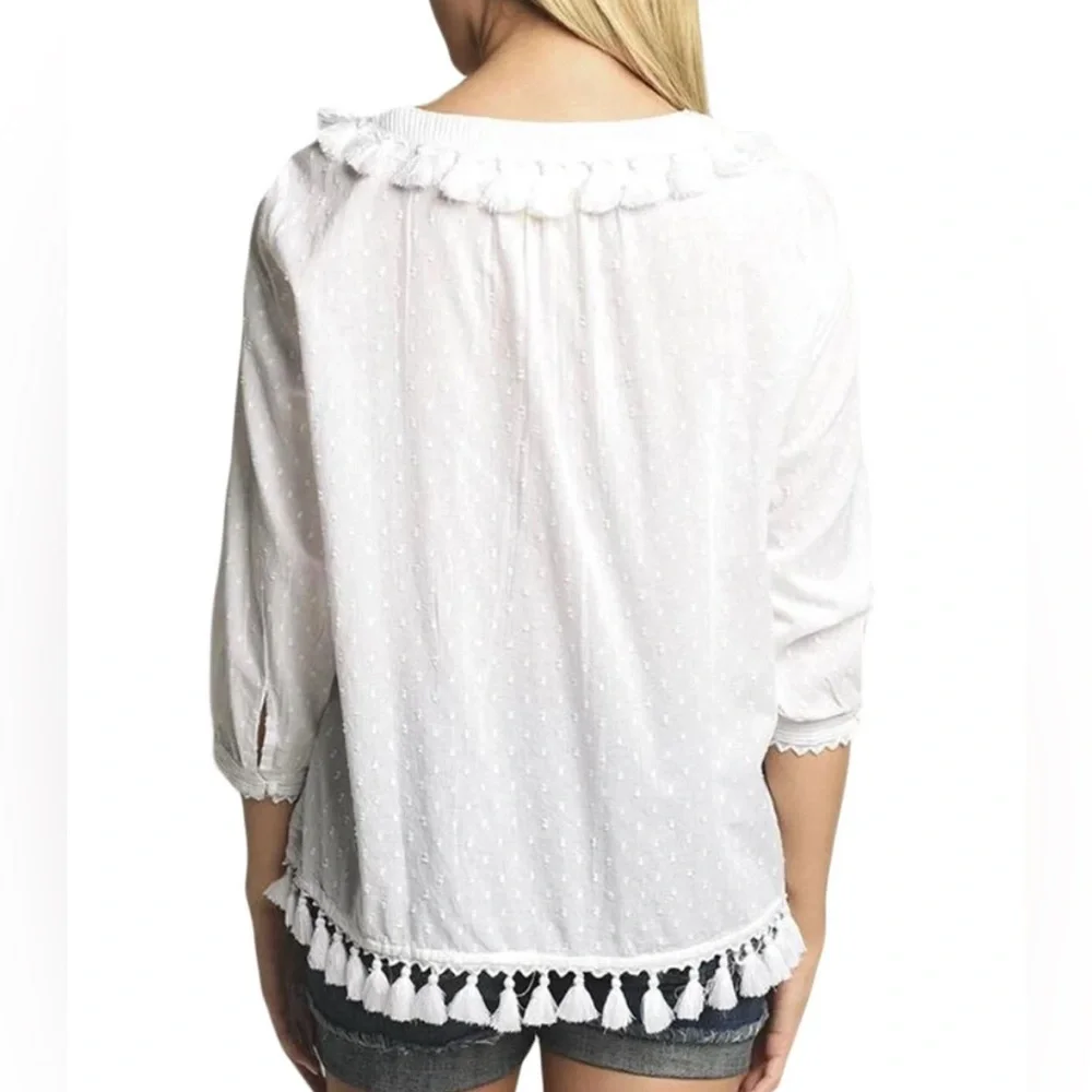 ROBERTA ROLLER RABBIT Women's White Hafsa Top size S - Picture 5 of 10